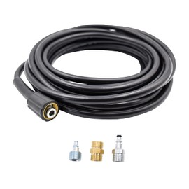 AR Blue Clean PW909UH-R, 1/4"x 25' Replacement/Extension Super Soft, Pressure Washer Hose Kit, 2900 Max PSI, Black