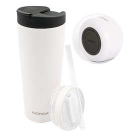 NORDAY  Termo Bloom 25oz - Blanco  Vasos Acero Inoxidable  Termo para Caf y Agua  Mantiene Bebidas Fras y Calientes  Regalos para Hombre y Mujer...   