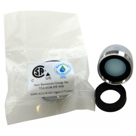 Faucet Aerator WaterSense Economy 1.5 gpm Low Flow Soft Aerated Stream Universal Dual Thread Replacement Part (10 Pack)