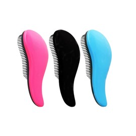 3 piezas Cepillo de peinado Cepillo de Pelo Desenredante Para Cabello Mojado Seco Fino Grueso Rizado Mejor Cepillo Para Todo Tipo de Cabello Regalo Para Mujeres y Niños Cepillo Cabello Grueso Rizado (Negro, rosa, azul)