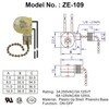 Dotlite 2Pack Ceiling Fan Light Switch Zing Ear ZE-109 ON-Off