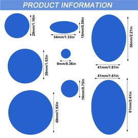 64 Pcs Puffer Down Jacket Repair Patch Kit, Nylon Fabric Repair Patch Self Adhesive Waterproof Stick On Patches Tape for Coat Clothing Tent Sleeping Bags Ski Pants Holes Fixing Round,Black/Blue