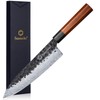 Sunnecko Japanese Chef Knife 8 Inch Chef Knife Wood Handle,