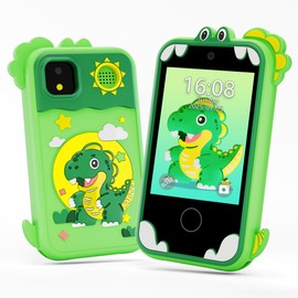Kids Phone for Girl Toys, Kids Camera Toy Smart Phone Birthday Gifts Toddler Ages 2, 3, 5, 7, 8, 10 Year Old, Educational Learning Toys with 2.8" Touchscreen, Music Player, Video Player, Game (Green)