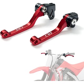 Motorcycle CNC Aluminum Brake Clutch Lever Pivot Handle for CRF125F CRF 125F 2014-2026 Pit Dirt Bike(Red)