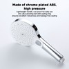 Home Bathroom Shower Head 3 Function Button Water Saving Silicone