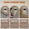 Heromind 2 Pack Motion Sensor Wall Light, 3 Modes Wireless