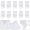 PRETYZOOM Set of 12 Pre-Cut Gnome Beard Faux Fur Costume