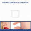 Soziprix 30pcs Hypoallergenic Clear Septum Rings Flexible Nose Retainers