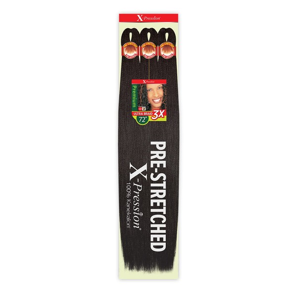 Outre Braids X-Pression Kanekalon 3X Pre Stretched Ultra Braid 72"