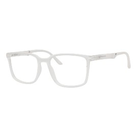 Eyekepper Reading Glasses Large Frame Square Readers Spring Hinges Men Women Transparent +4.00