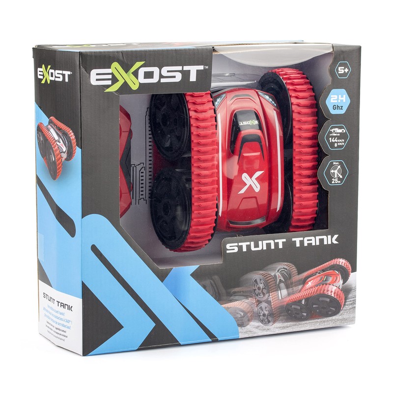 Exost 20256 Remote Controlled car-Stunt Tank-Impressively Figures-1:18 Scale Toy, NC