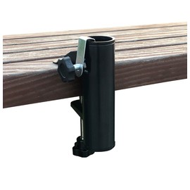 Fengtaike Adjustable Umbrella Clamp, Bench Deck Holder, Fishing Pole Mount, Sunshade Support, Pole Diameter 1.5in, Clip Width 1.97in