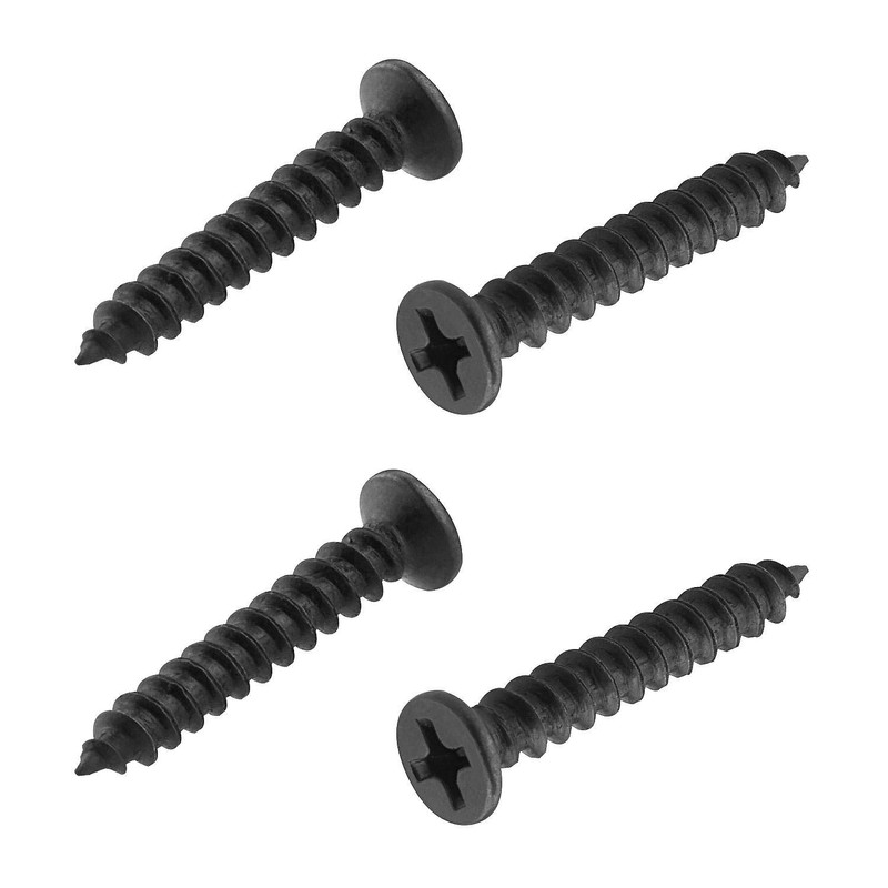 STARVAST 100pcs Phillips Modified Truss Head Wood Screws, Black Stainless