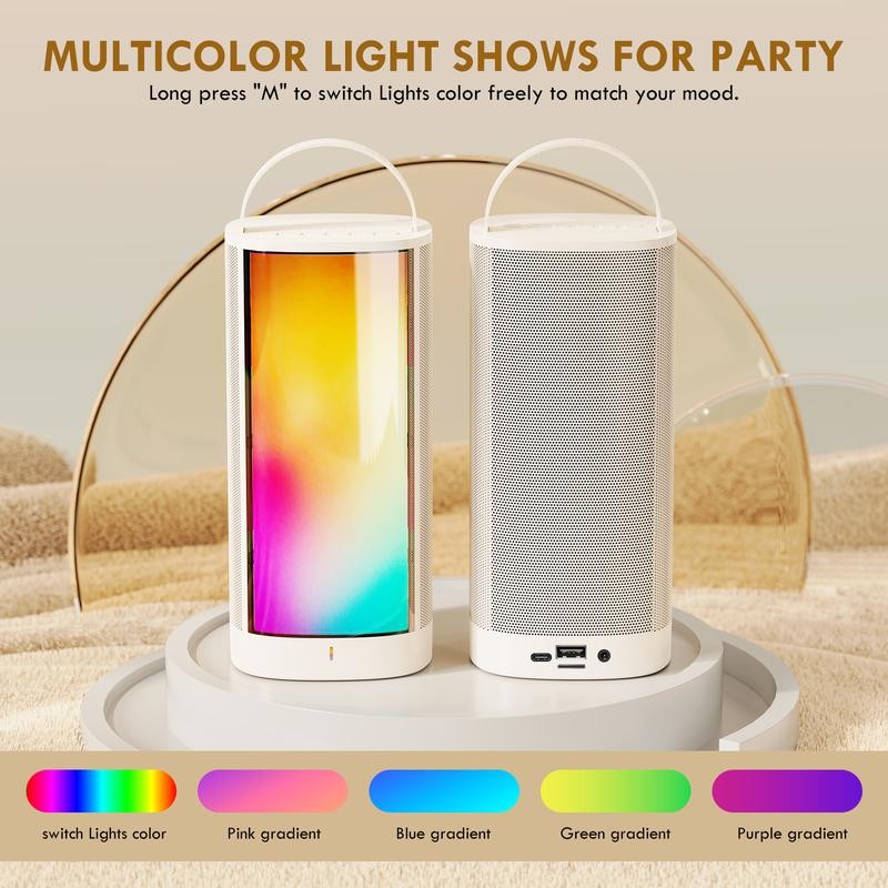 D31-T Karaoke Machine with 2 Wireless Microphones for Adults and