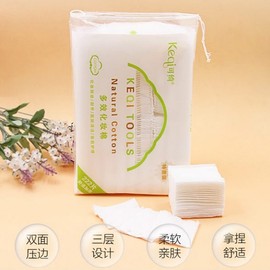 Keyi 222-Sheet Thick Double-Sided Toner Pack & Makeup Cotton Pads Free Size / One Color 10ea