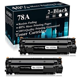 2 Black 78A | CE278A Toner Cartridge Replacement for HP Laserjet Pro P1606dn P1606 P1566 P1560 M1536dnf MFP M1537dnf MFP M1538dnf MFP M1530 MFP Printer,Sold by TopInk