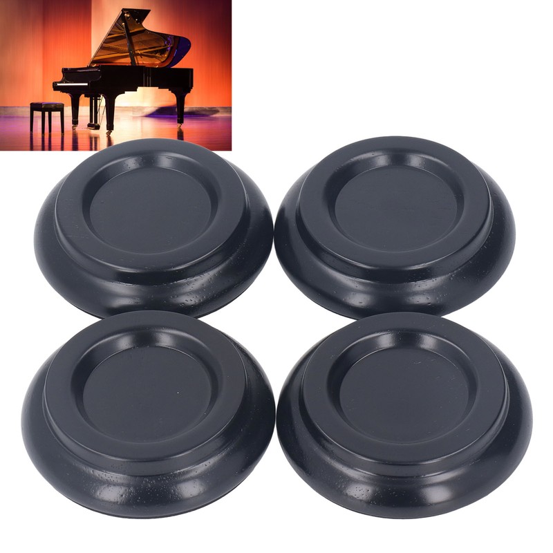 4PCS Piano Floor Protector Anti Vibration Small Size Non Slip