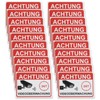 Be In Your Mind 20PCS Warning Video Surveillance Sticker 7.4