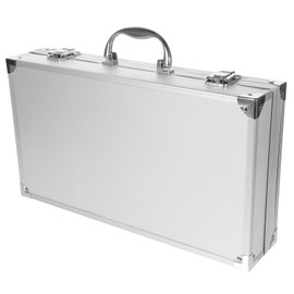 Operitacx Aluminum Alloy Toolbox 14X8X3In Lockable Tool Case with Foam Interior for Medical Supplies Electronics and Valuables Storage Organizer