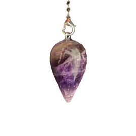 Pendel Divinatorisches Amethyst Wassertropfenform Pendel Wünschelrute Pendel Naturstein Pendel Vintage Kristall Pendel für Radiästhesie Pendel Chakra Reiki Wahrsagerei (Amatyst)