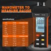 WapoRich Manometer Gas Pressure Tester RQ-189A, Differential Pressure Gauge Digital