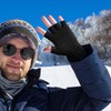 LADES Fingerless Gloves Thermal Winter Gloves Warm Knitted Half Finger