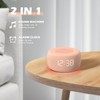 Buffbee Sound Machine & Alarm Clock 2-in-1, 0-100% Clock Face