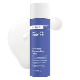 Paula's Choice Advanced Replenishing Face Toner Hyaluronic Acid Anti-Aging Facial with Vitamins C & E Softens Lightly Hydrating and Replenishes Dry Skin Fragrance-Free 4 fl oz / 폴라의 선택은 고급 보충 페이스 토너 히알루론산 비타민 C & E가 함유된 안티에이징 페이셜 부드러움 가벼운 수분 공급 및 건조한 피부 무향 4 floz를 보충합니다