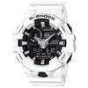 G-SHOCK GA700-7A Mens White/Black Analog/Digital Watch with White Band