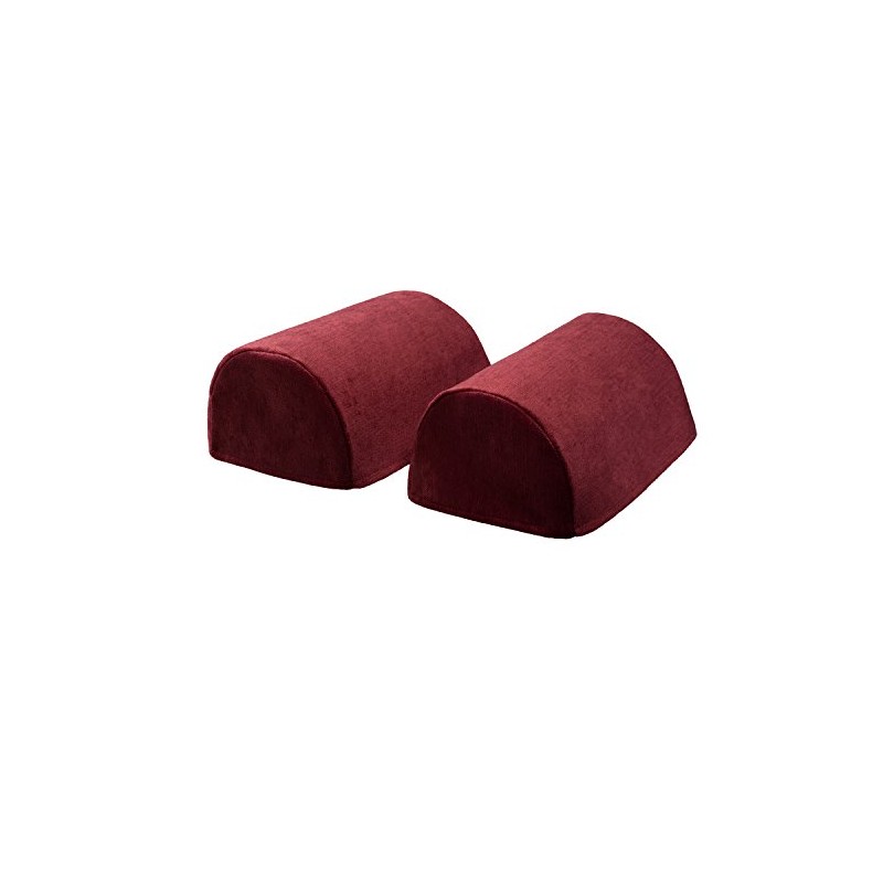Classic Home Store Chenille Pair of Jumbo Round Arm Caps