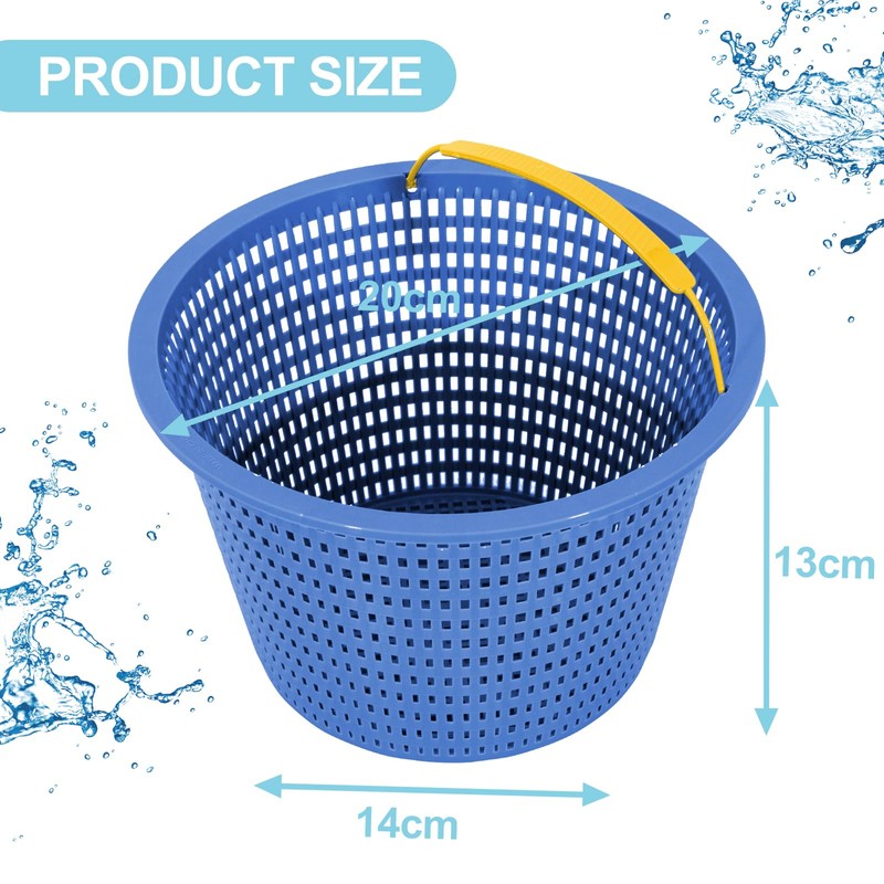 POOLAZA Swimming Pool Skimmer Basket Replacement for Inground Pool (Set