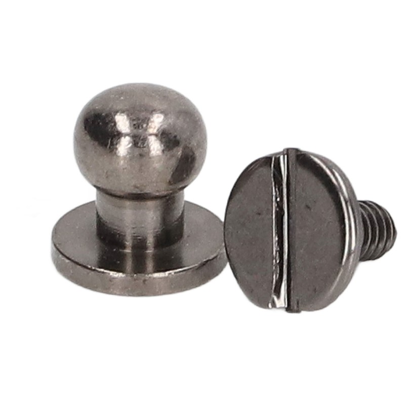 200 Sets Monk Rivet High Gloss 8x6mm Exquisite Workmanship Leather