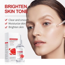 Eazerom 06 Granatapfel-Gesichtsserum mit Hyaluronsäure für Gesicht,30ml Brightening & Hydrating Facial Serum for Fine Lines,Anti Aging Serum für alle Hauttypen Geeignet,Anti-Aging Gesichtspflege