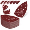KSP-Tec │Pack of 60 Sandpaper Triangle Sanders + 12 Sanding