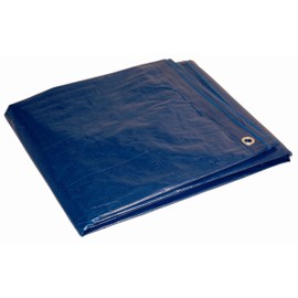 16x32 Multi-Purpose Blue Medium Duty DRY TOP Poly Tarp (16'x32')