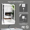 Butylux 32x24 inch LED Bathroom Mirror with Adjustable, Stepless Dimmable,