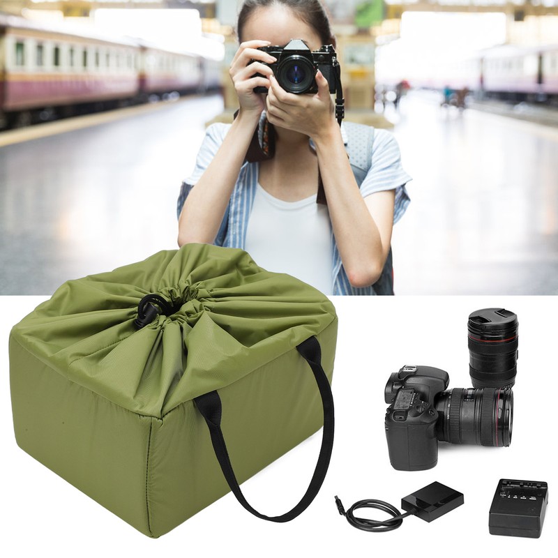 Waterproof Insert Padded Partition Camera Bag Lens Case for DSLR