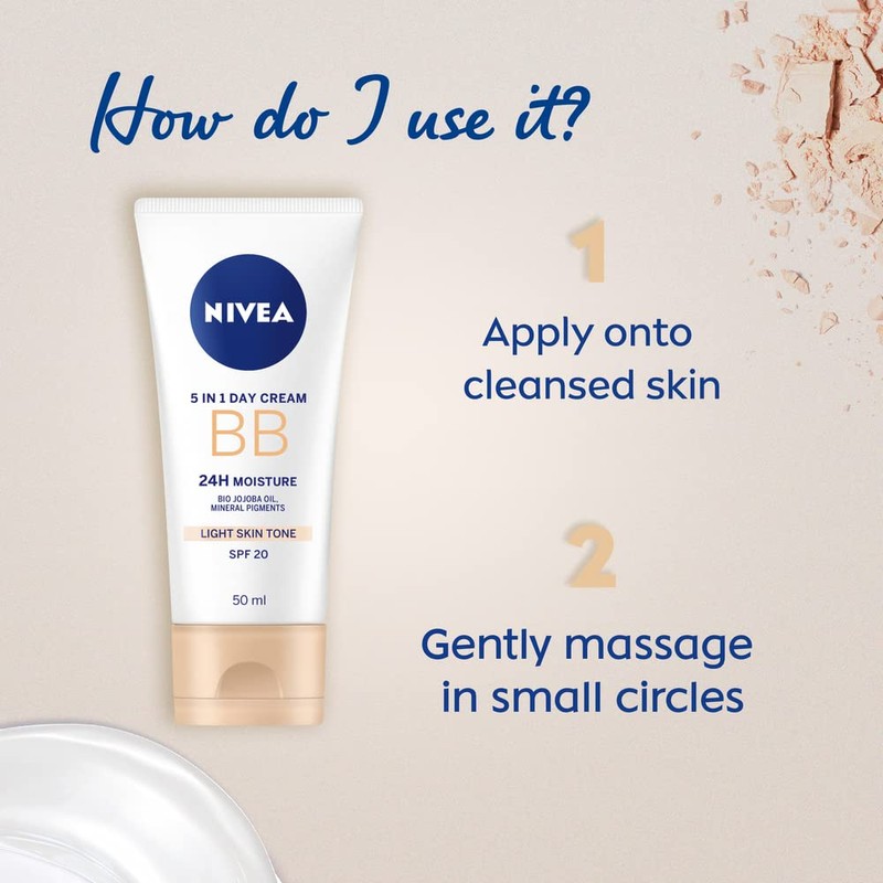 NIVEA Tinted Moisturising Day Cream in a Pack of (4x