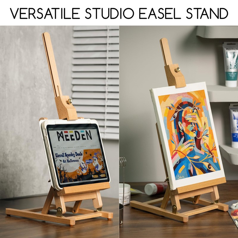 MEEDEN Tabletop H-Frame Easel, Hold Canvas up to 16", Adjustable