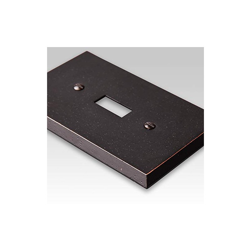 Amerelle 68TDB Manhattan 1 Toggle Wallplate, Aged Bronze