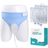 ENLUNTRA Wearable Urinary Drainage Bag for Men(2000 ML*1+1000 ML*2) ，Reusable