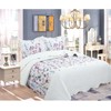 Legacy Decor 3 PCS Quilt Bedspread Coverlet Blue and White