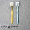 4 PCS Toothbrush Holder Wall Mounted with Cover for Bathroom,