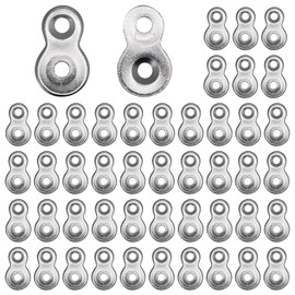 48 Pcs Figure 8 Fastener Steel,Table Top Fasteners - Heavy Duty Hardware Desk Top Fastener,12 Gauge Steel,Table Top Connector Desk Top Fasteners Clip,Silver