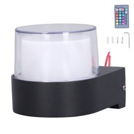 Outdoor Wall Sconce 5W RGB Remote Control LED Waterproof Wall Light for Bedroom Living Room Outdoor AC85‑265V