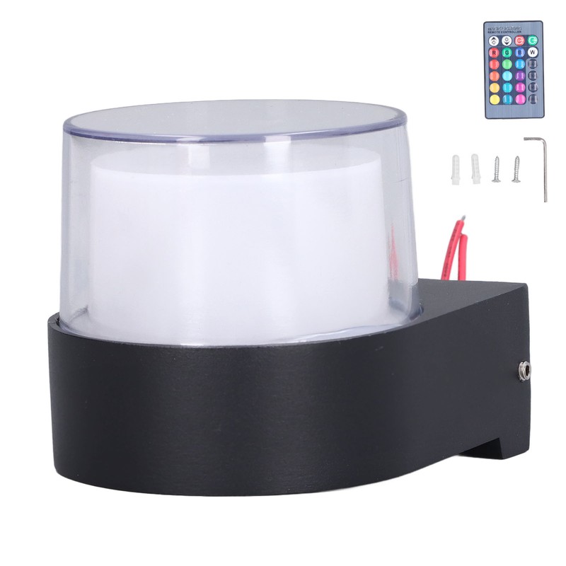 Outdoor Wall Sconce 5W RGB Remote Control LED Waterproof Wall
