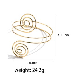 UEMXIYU Arm Cuff Upper Arm Band Cuff Bracelet Bangle for Women Adjustable Armband Set (Style 2)
