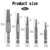 10 Pcs Screw Extractor Set, Bolt Remover Extractor Tool Kit,