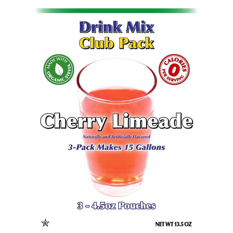 GramZero Cherry Limeade Zero Calorie Sugar Free Drink Mix, Great